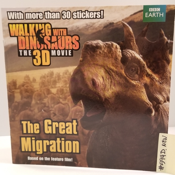 #594D 1 Book w Stickers Walking With Dinosaurs - Picture 1 of 3